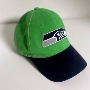 Seattle Seahawks NFL Green Blue Embroidered Logo Hat Adult One Size
